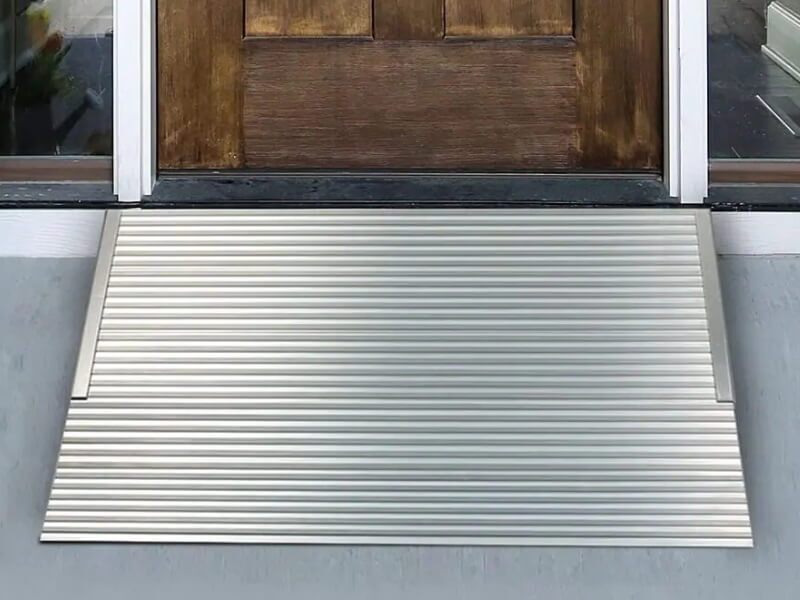 Adjustable Threshold Ramp in front of the front door of a home