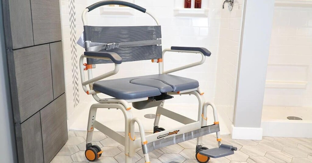 Shower Chair In Bathroom