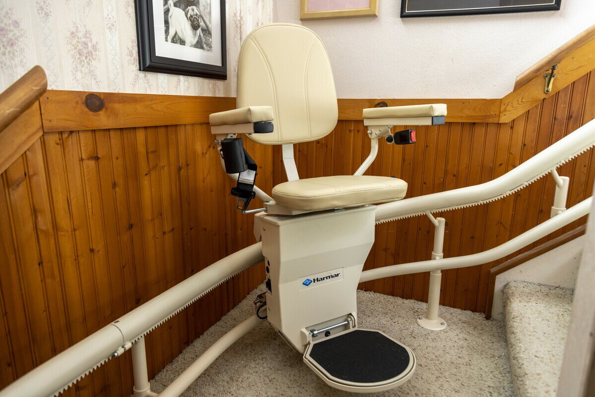 Harmar Helix stairlift in corner